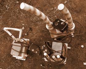 Ground robotic platform, top view